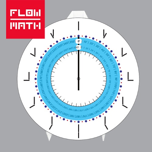 플로우수학교구- 각도기 시계 만들기 (10인용)